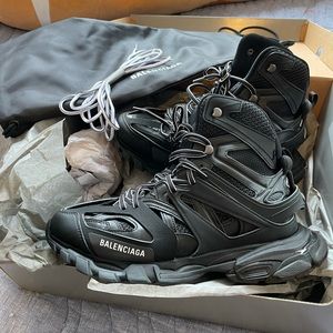 Balenciaga Track Hike Sneakers in Black